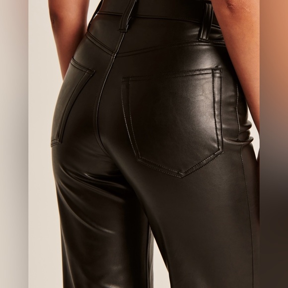 ABERCROMBIE & FITCH Leather pants - Picture 5 of 14